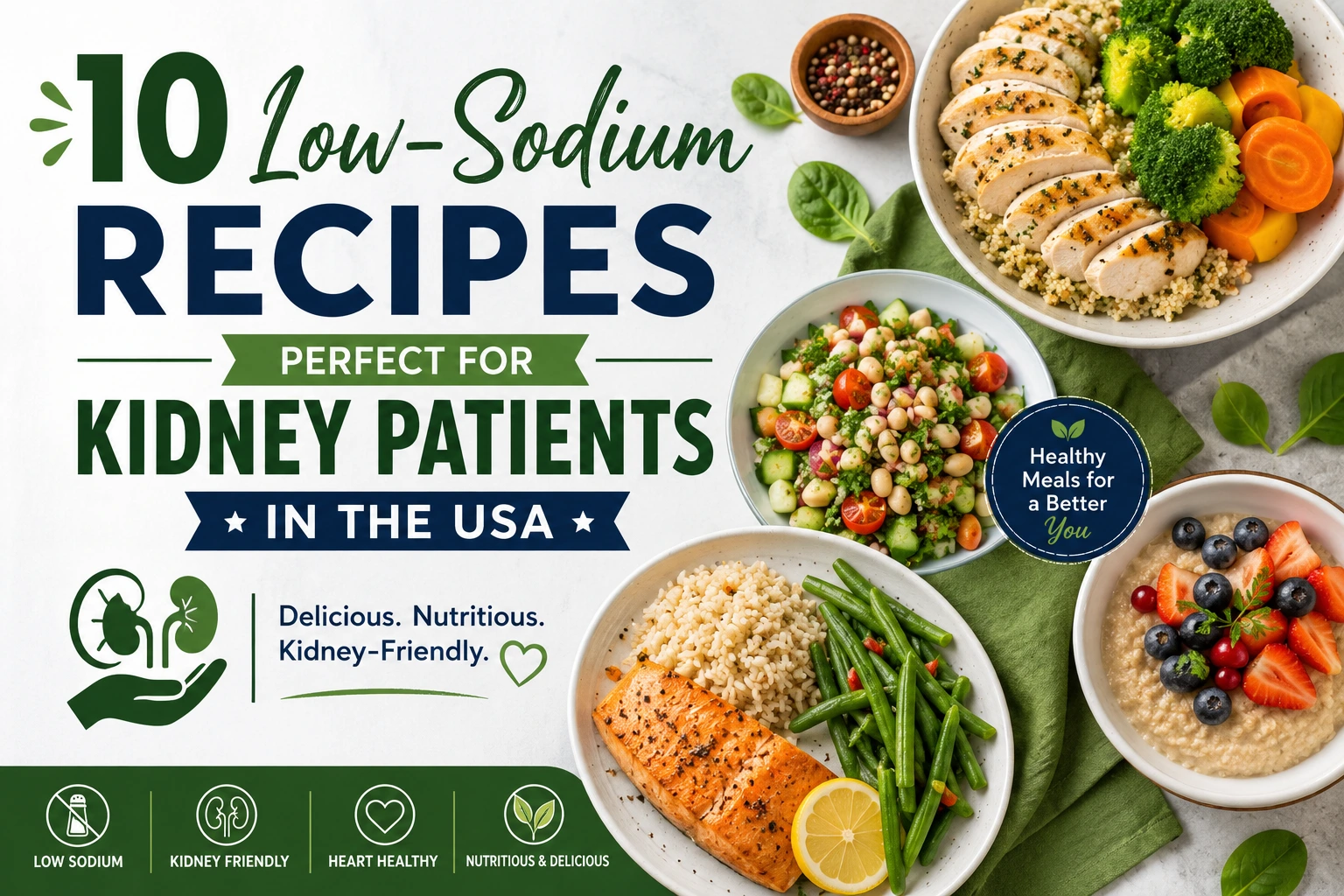 10 Low-Sodium Recipes Perfect for Kidney Patients in the USA